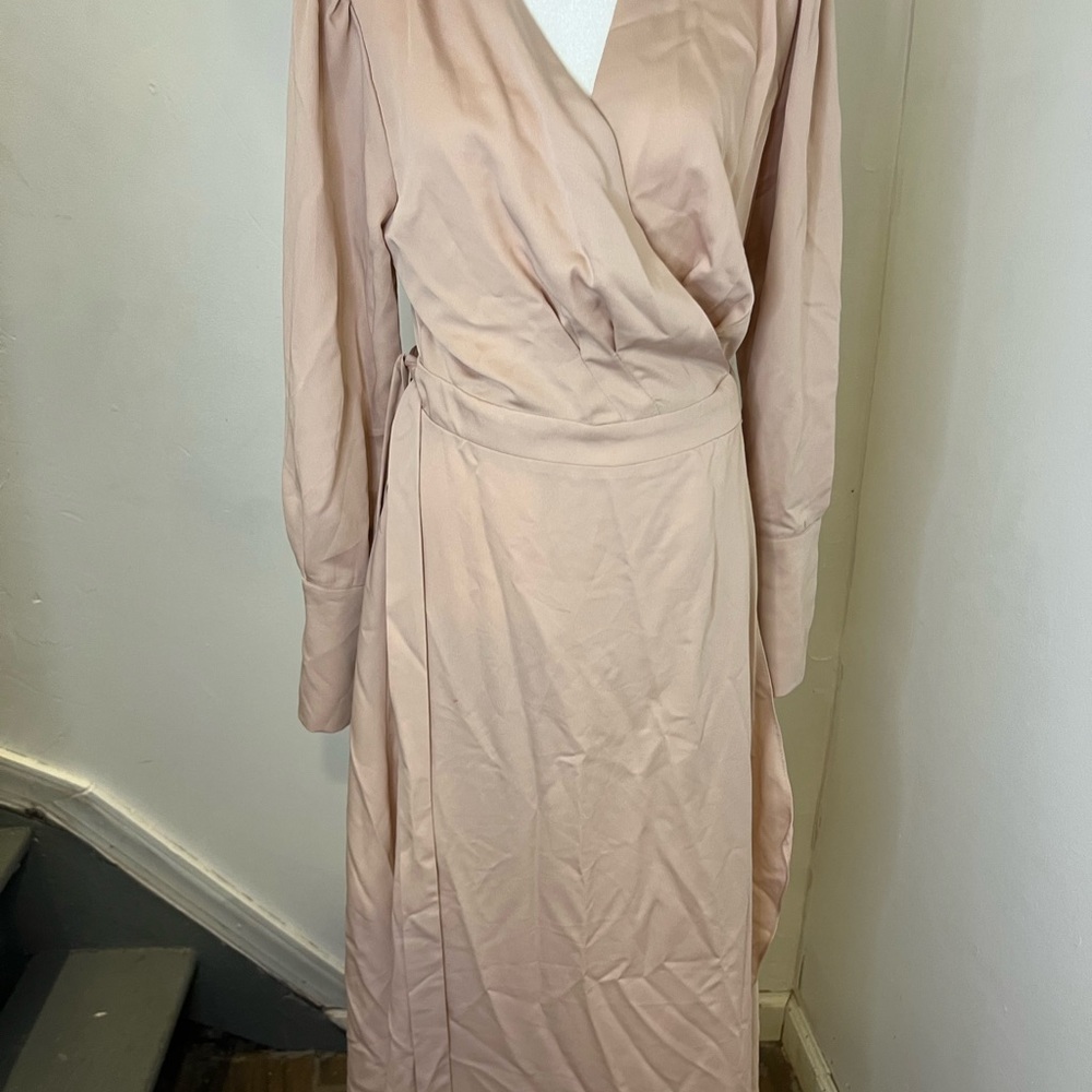 NWT BCBG wrap dress with beautiful buttons on the sleeve